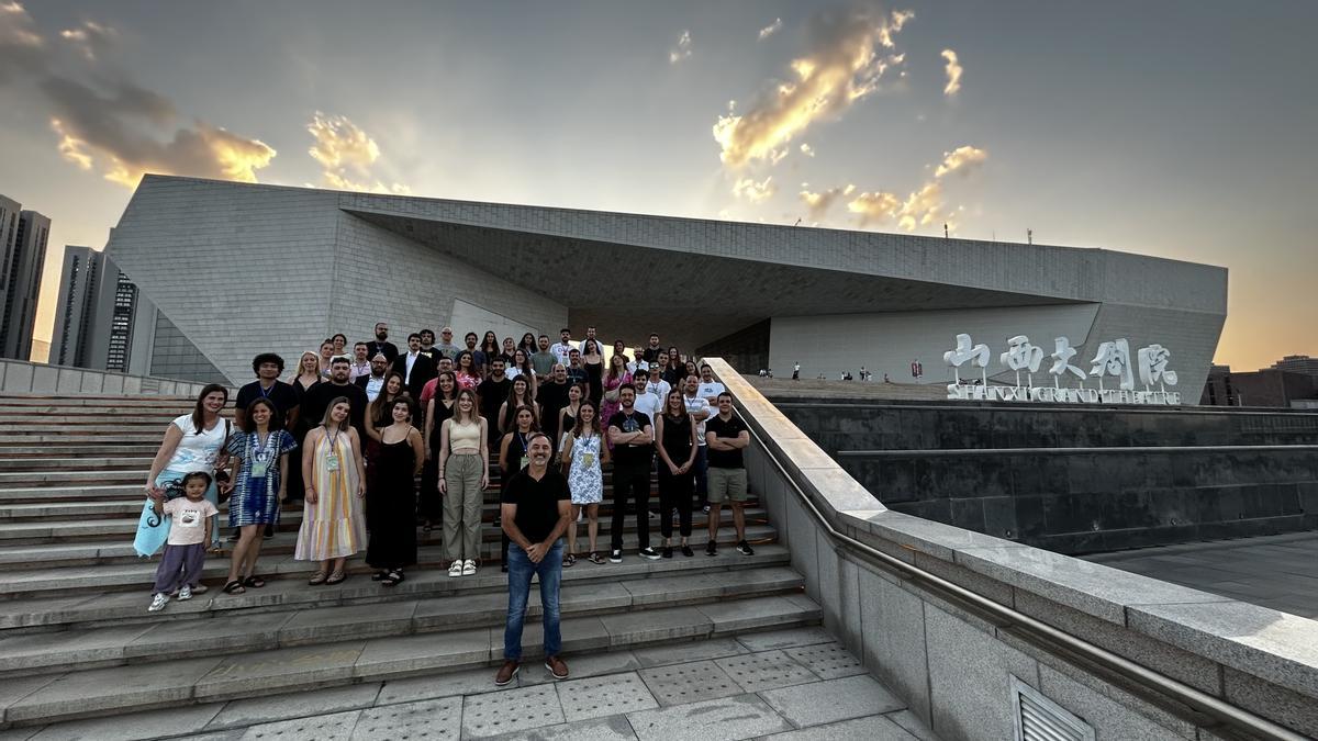 La Orquesta Reino de Aragón en China.