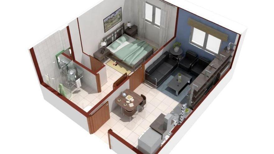 Habitación, salón-cocina y zonas comunes: todos los detalles de los nuevos apartamentos para mayores de Sama Naharro