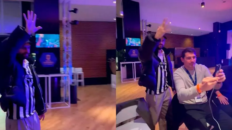 ¡Piqué se ríe en la cara de Casillas tras el Clásico! Y la 'manita' que no falte...