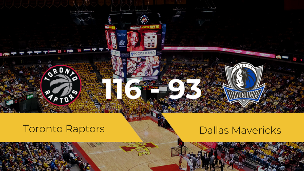 Victoria de Toronto Raptors ante Dallas Mavericks por 116-93