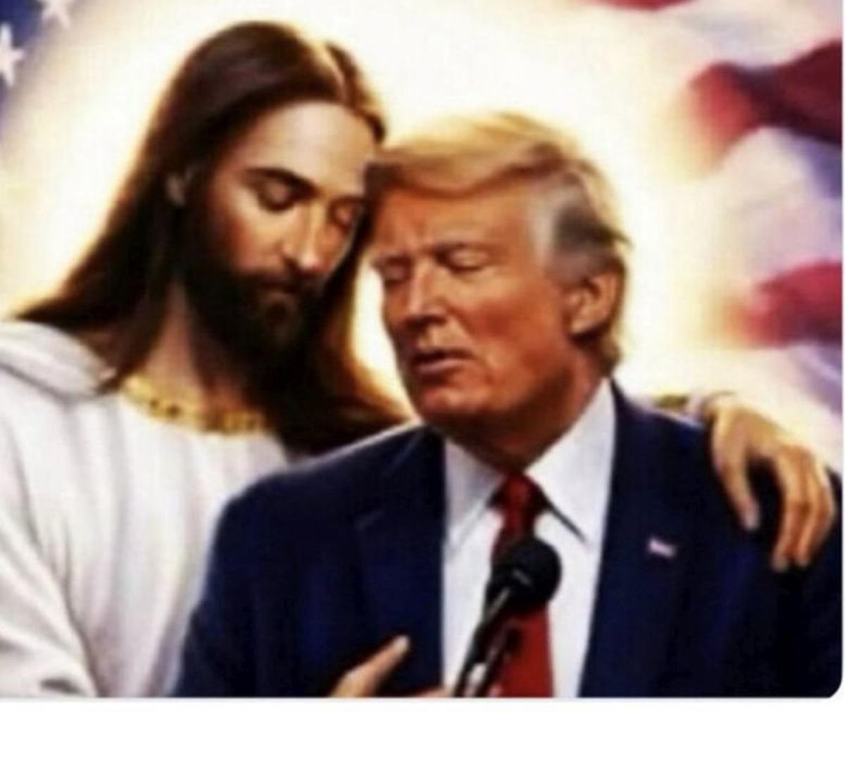 Trump camina sobre les aigües