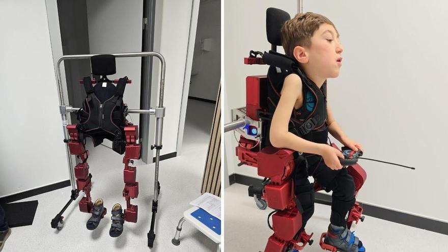 El Hospital Materno de Málaga incorpora un exoesqueleto pediátrico para niños con enfermedades raras y neuromusculares