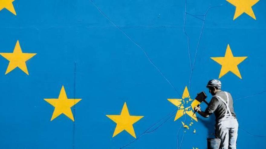 Referència irònica de Banksy a la Unió Europea.