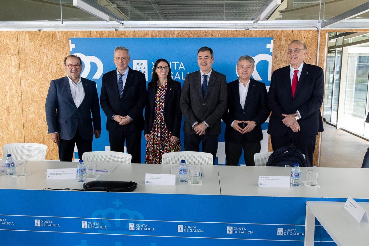 Antonio López, Antonio Gómez Caamaño, Rosa Crujeiras, Román Rodríguez, Ricardo Cao y Manuel Reigosa.