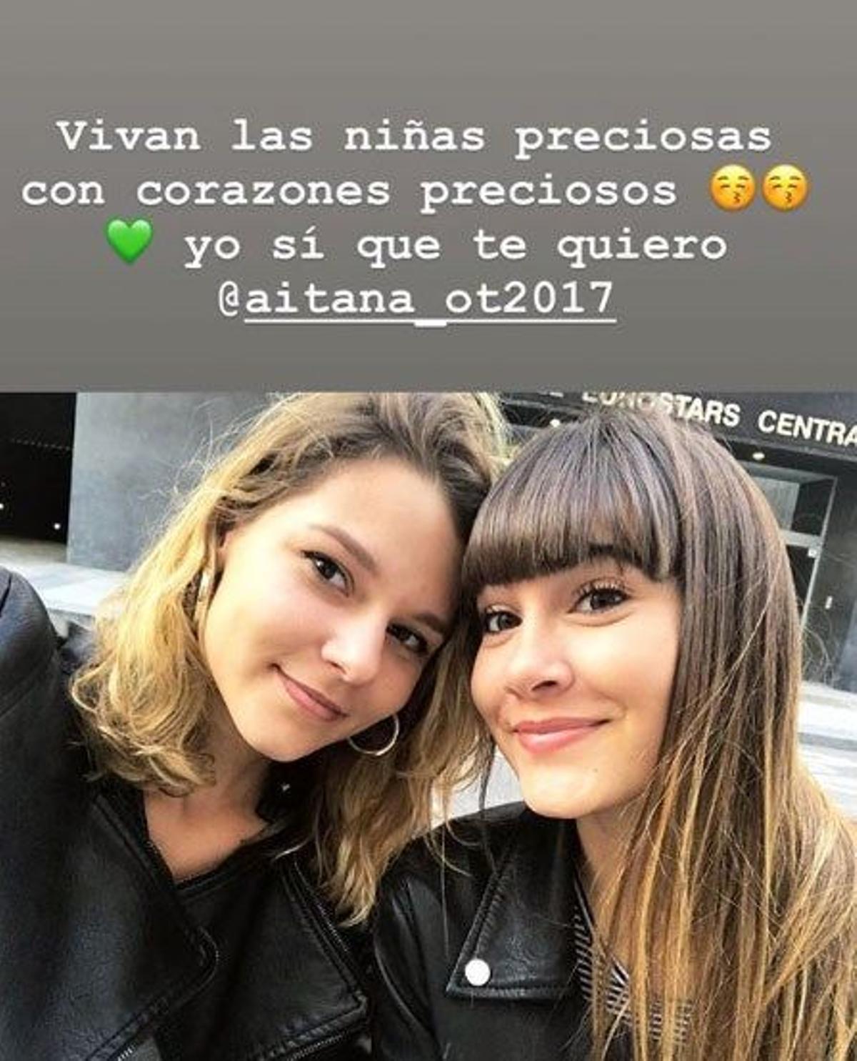 Aitana Ocaña y Paula Pérez en Madrid