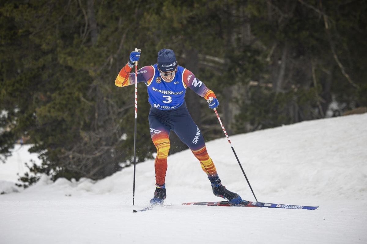 Jaume Pueyo en una de les proves dels campionats d’Espanya de fons