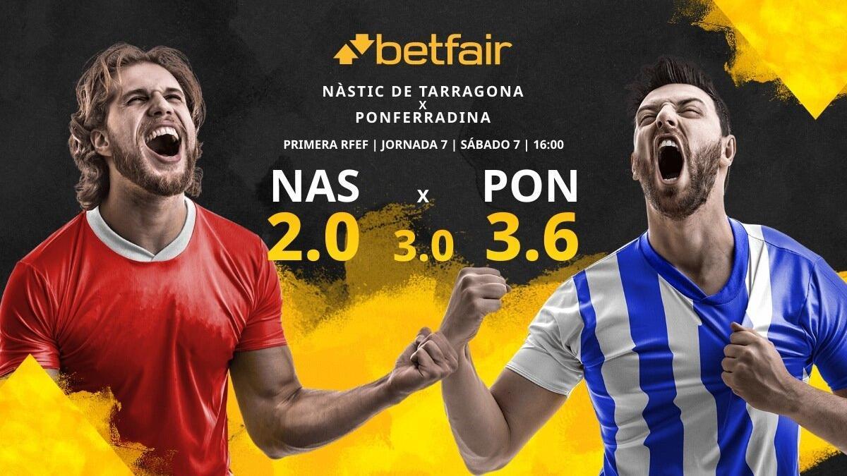 Nàstic de Tarragona vs. SD Ponferradina: horario, TV, estadísticas, clasificación y pronósticos