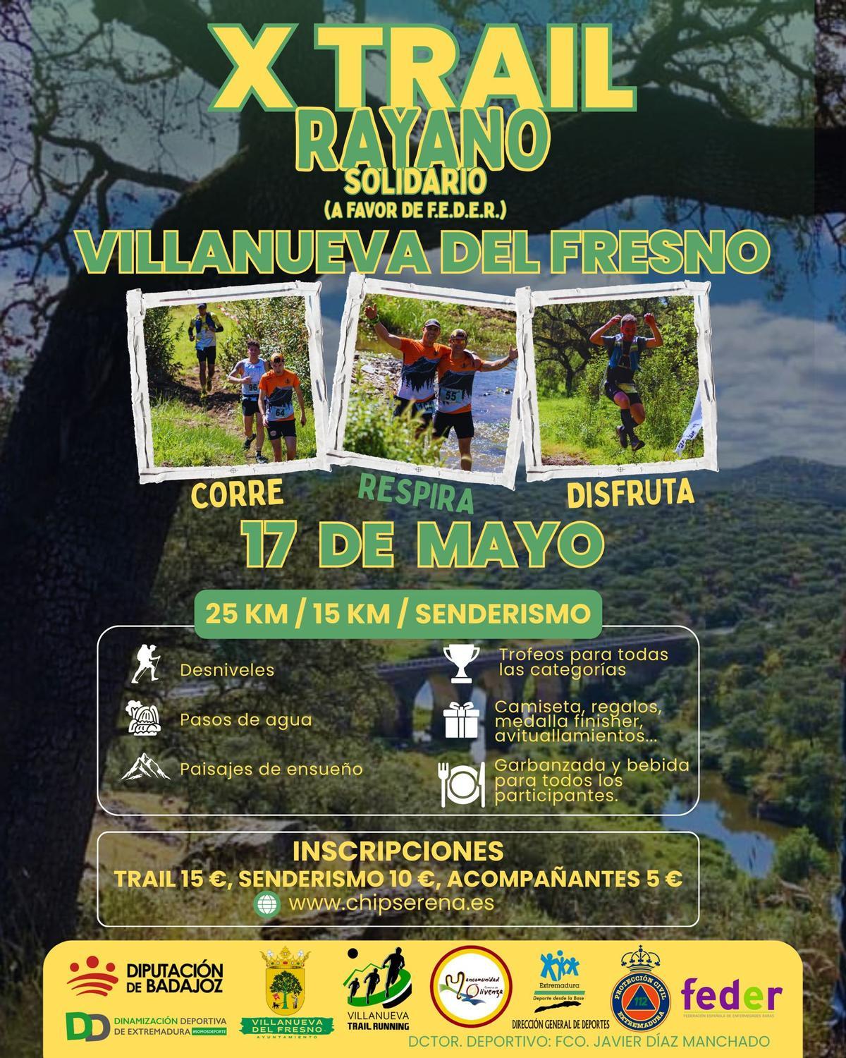 Cartel del X Trail Rayano.
