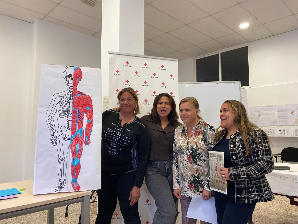 Fotografía tomada durante el curso de Atención Sociosanitaria en Instituciones Públicas de Cruz Roja.