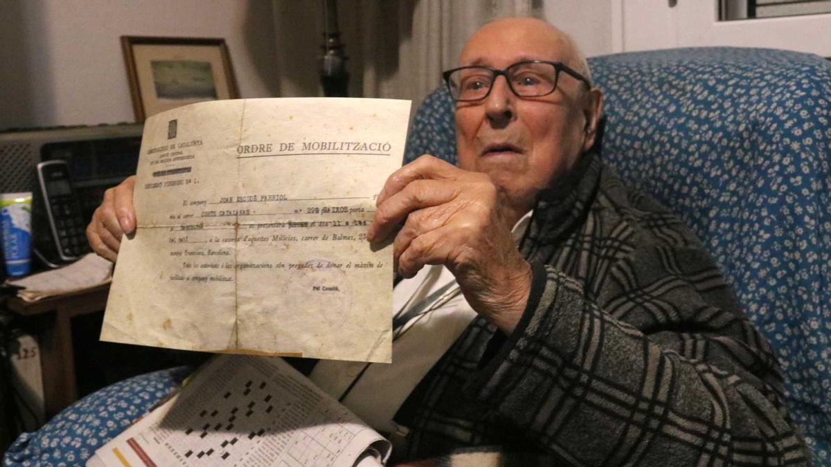 L'home més vell de Catalunya, Joan Escudé.