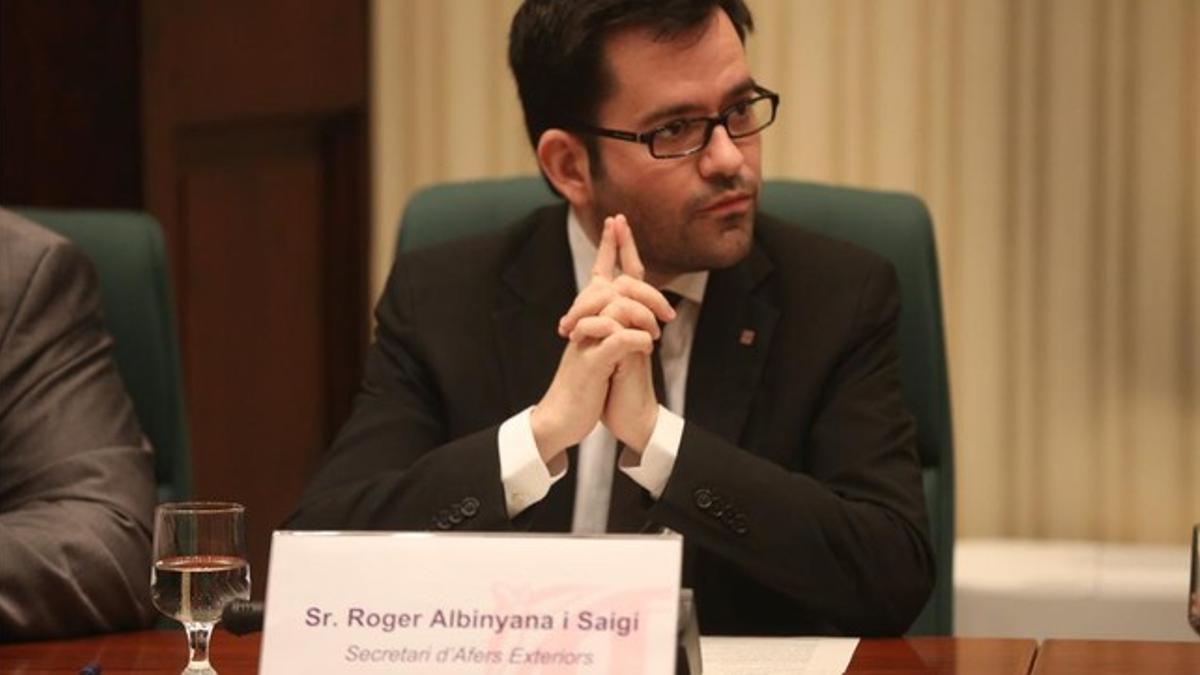 El secretario de Afers Exteriors de la Generalitat, Roger Albinyana, el pasado junio.