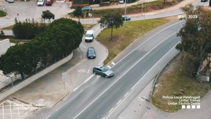 Vídeo | Algunes infraccions detectades per la Unitat Tàctica de Drons de la Policia Local pels carrers de Palafrugell