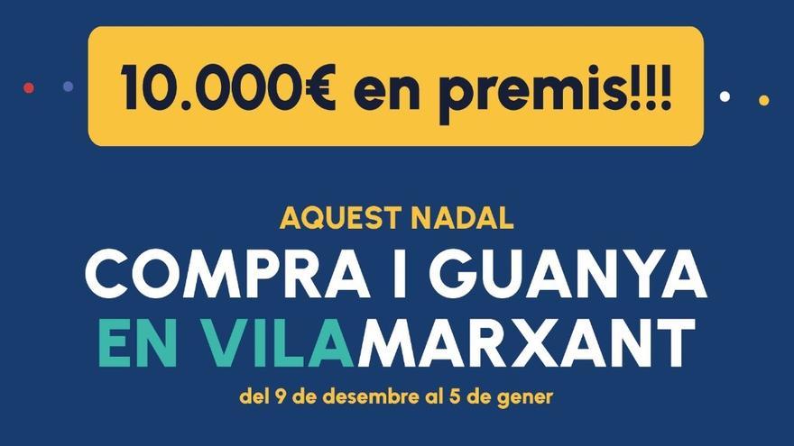 Cartel de la campaña &quot;Compra i Guanya&quot; de Vilamarxant