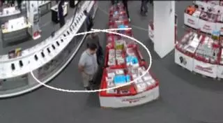 Hurto de móviles en una gran superficie