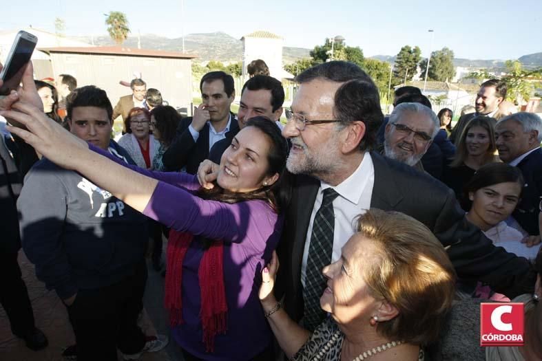 Visita y mitin de Rajoy a la localidad cordobesa de Cabra