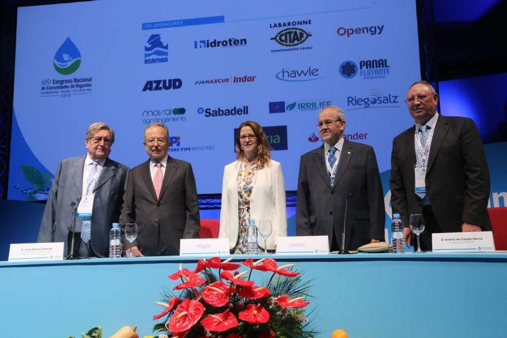 Inauguración del Congreso de Regantes, donde también ha habido momentos para la reivindicación