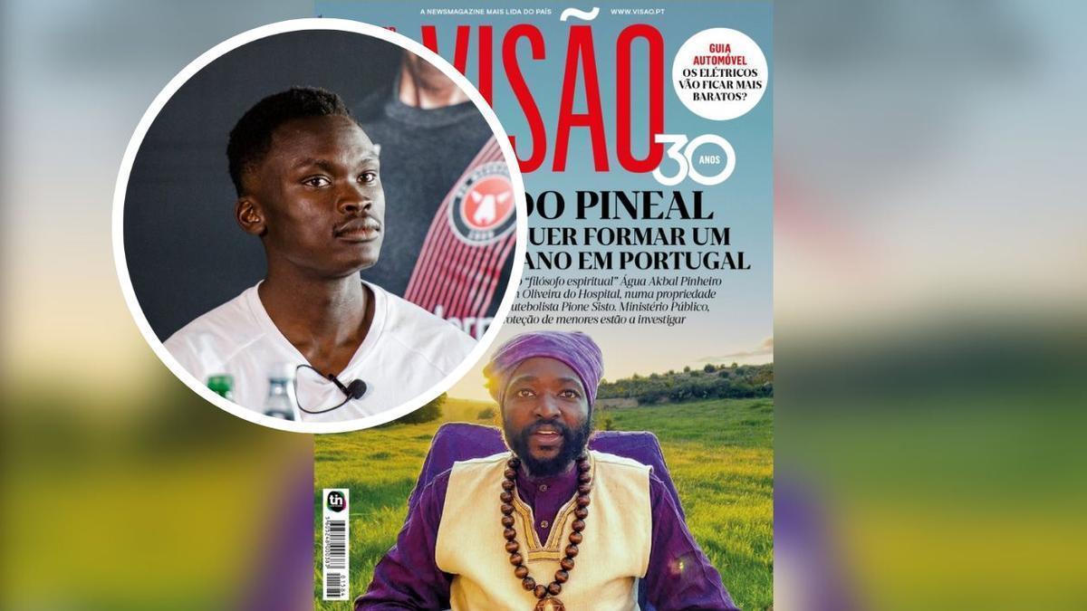 Foto de Pione Sisto sobre la portada de Visao. Foto de Pione Sisto sobre la portada de Visao.