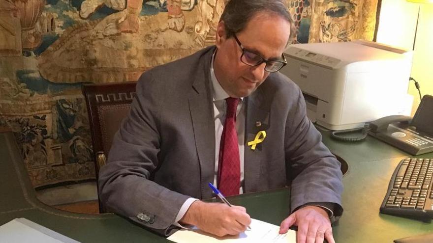 El president Torra fa pública la composició del seu govern