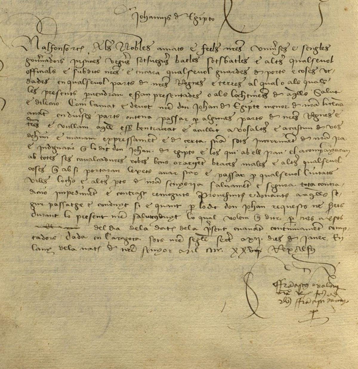 Arriba, salvoconducto de Alfonso V. En la imagen del medio, bandera del pueblo gitano. Abajo, música hindú.
| FRL