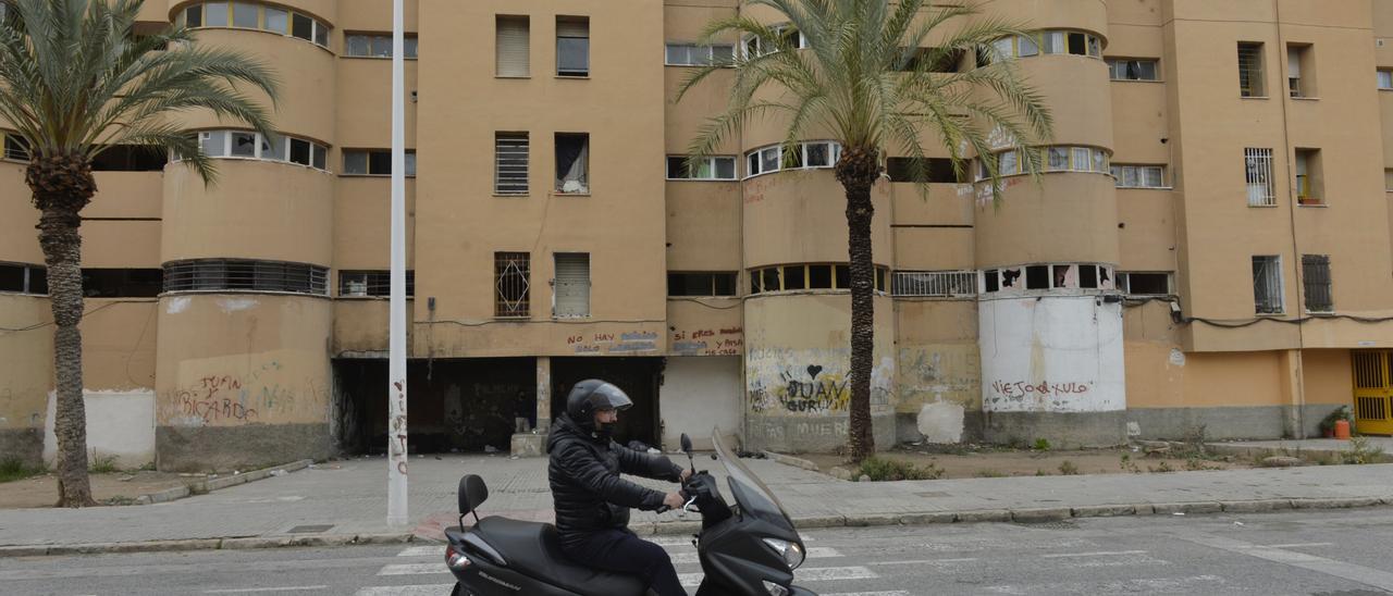 Viviendas en mal estado de Los Palmerales que serán derribadas, probablemente este mismo año