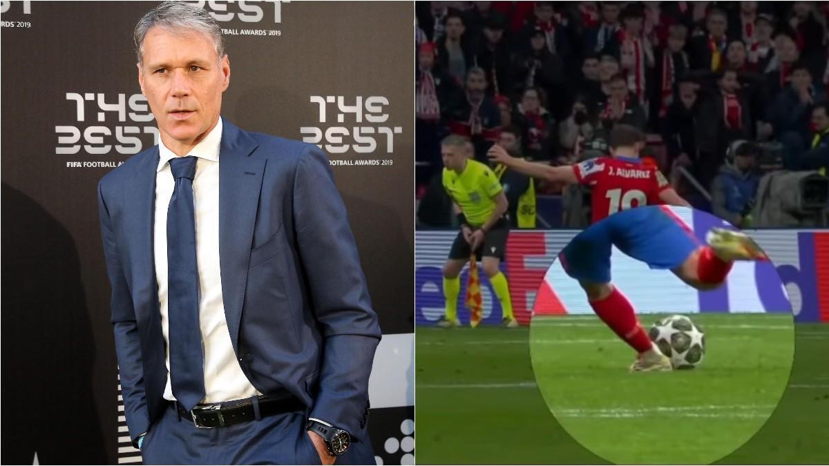 El doble toque en el penalti de Julián Álvarez