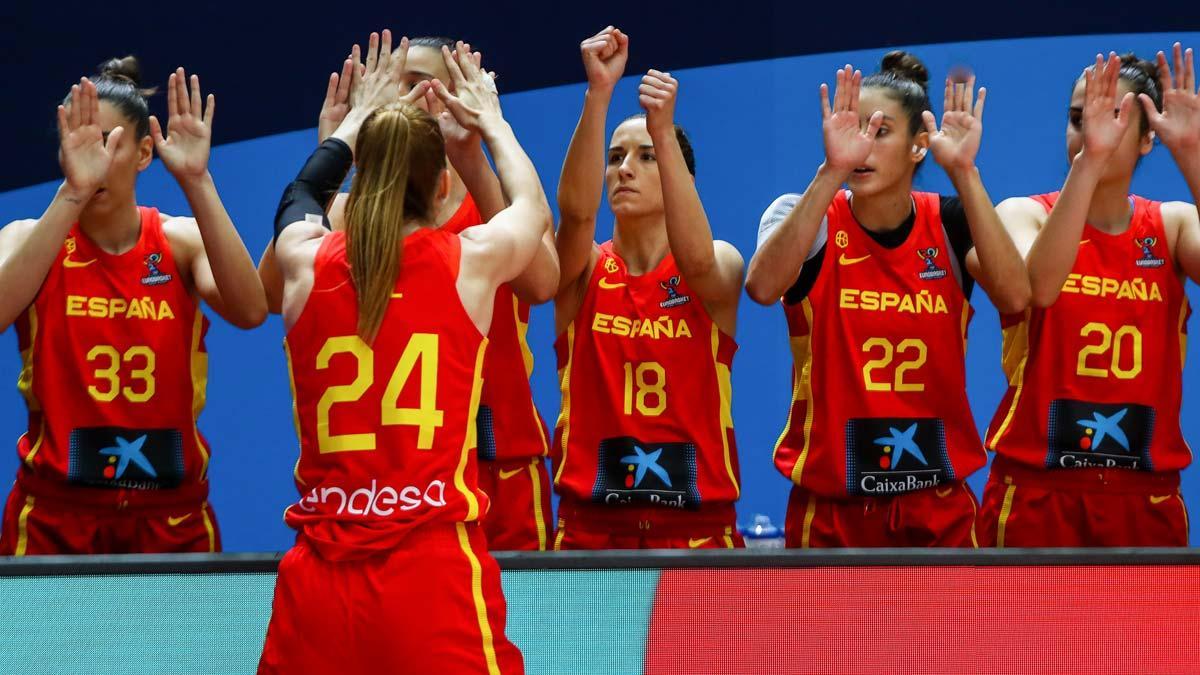 Laura Gil, durante el partido de ayer