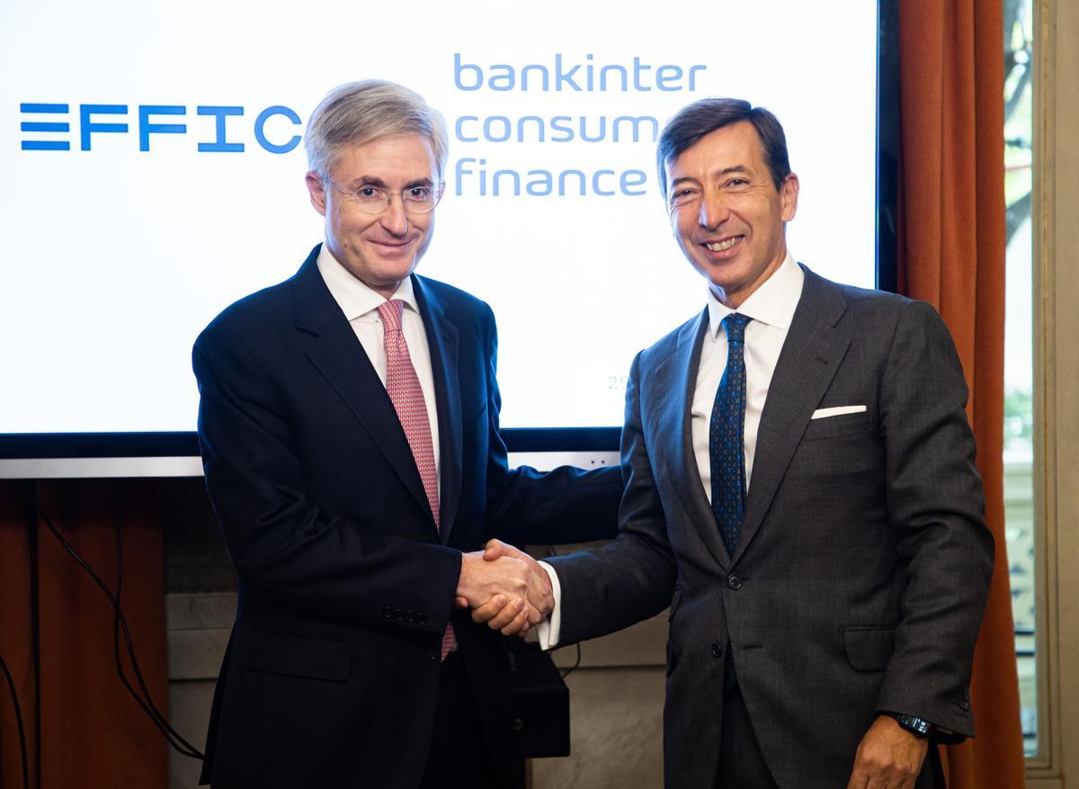 Eduard Mendiluce (Effic) y Alfonso Saez (Bankinter). BANKINTER - EFFIC