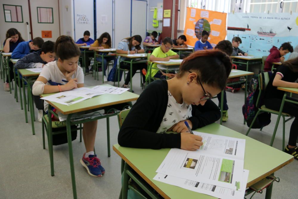 Primer dia de l'avaluació de 6è de Primària a l'escola El Temple de Tortosa