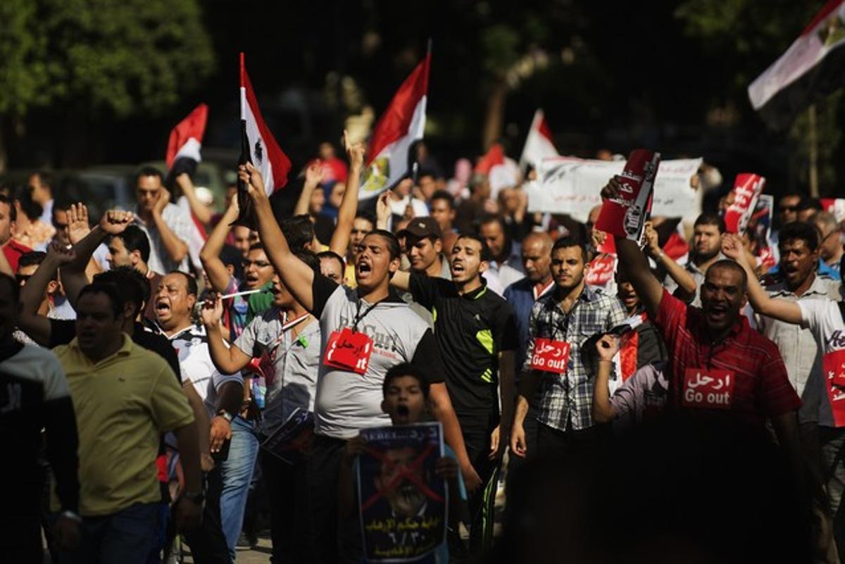 Protesta contra el president Mursi, al Caire.