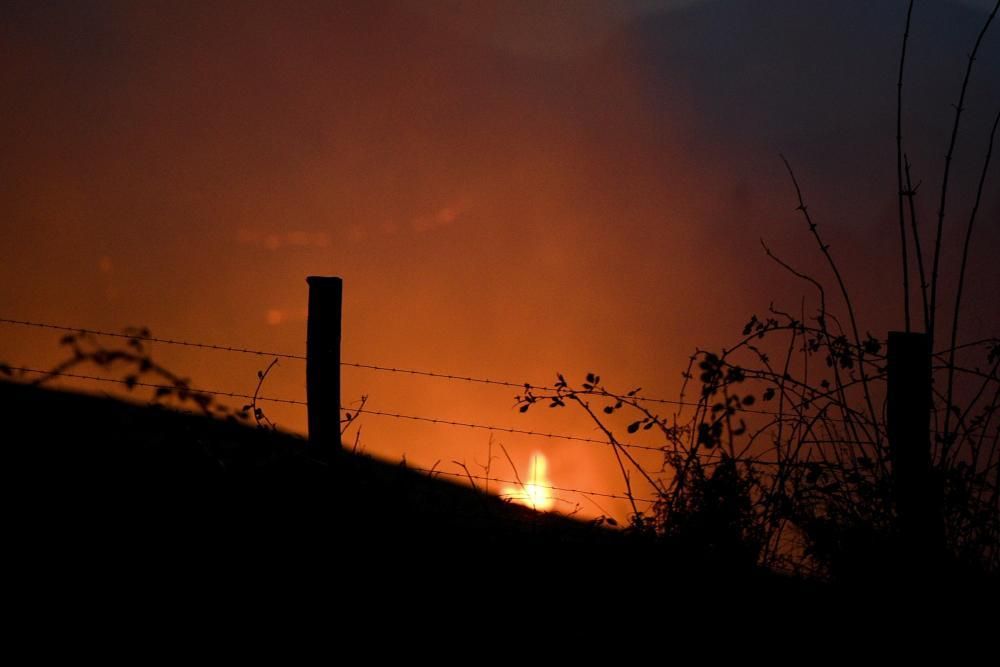 Fuego en la zona de Oviedo