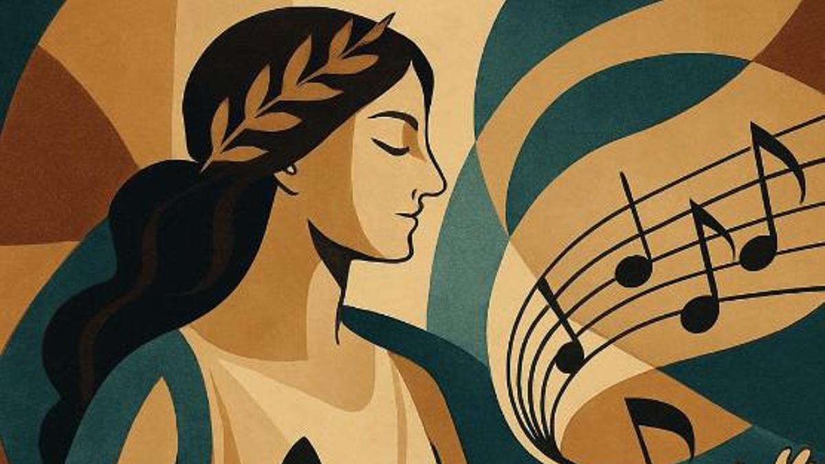 Cartel del II Concurso Internacional de Mujeres Compositoras, en Montserrat.