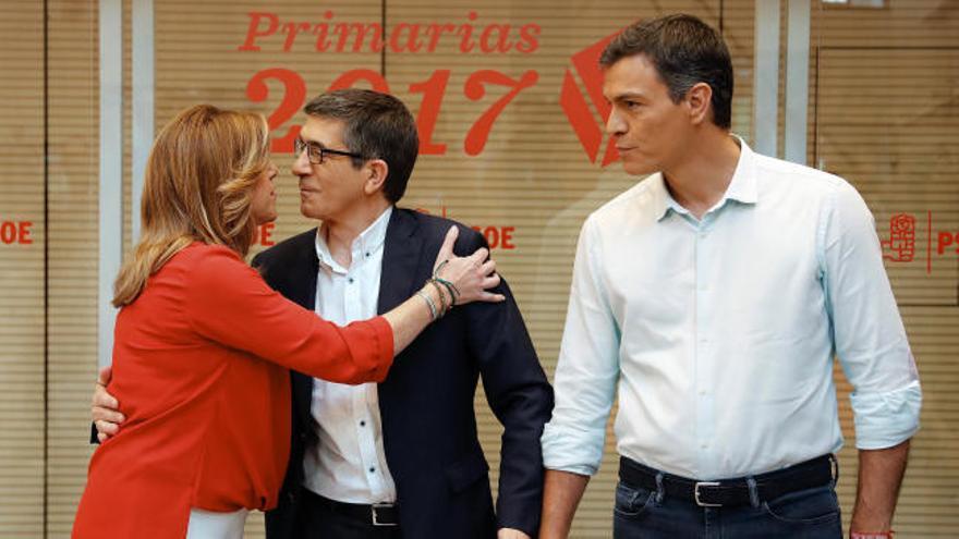 Diálogo sin concesiones en un debate bronco y tenso entre los candidatos del PSOE