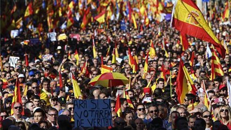 Los organizadores cifran en 1,3 millones la participación en la manifestación de Barcelona
