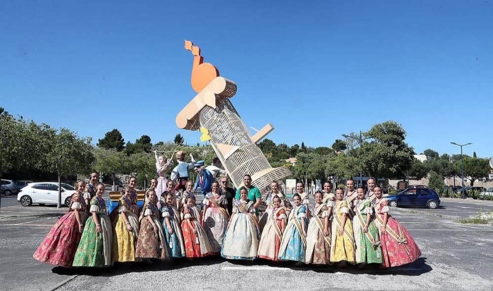 Las Fallas se exhiben en el Festival sol y Fiesta de Leucate (Francia)