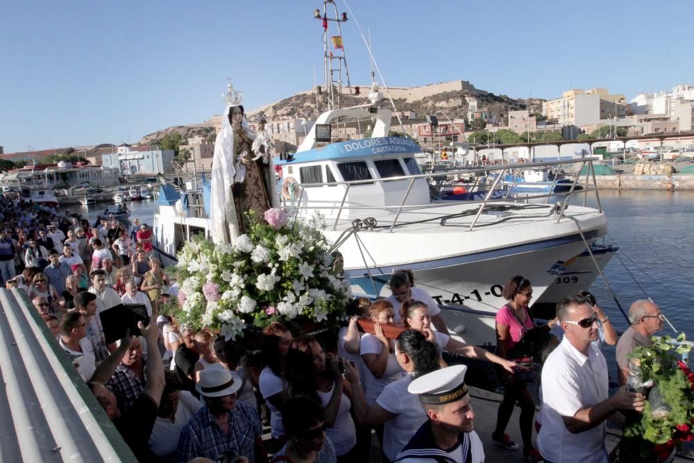 Procesión marítima de la Virgen del Carmen en Cartagena