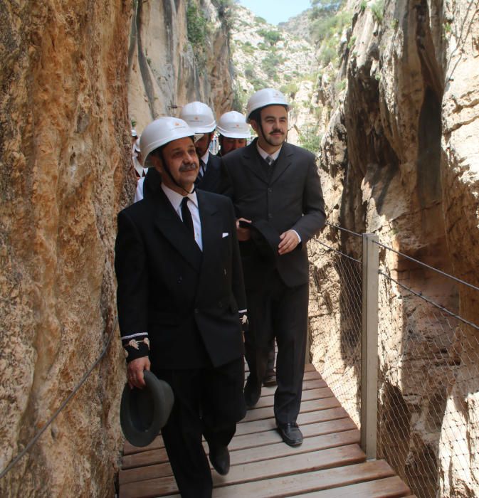 El Chorro, 1921: Visitas teatralizadas al Caminito del Rey