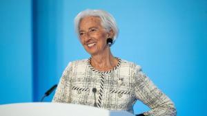 La presidenta de la Banco Central Europeo (BCE), Christine Lagarde, en una rueda de prensa en Frankfurt (Alemania) el 30 de abril de 2026.