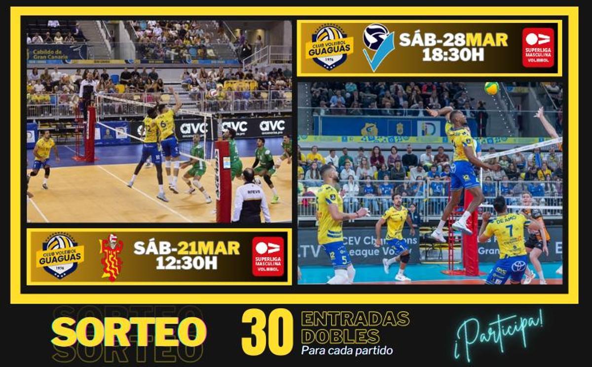 El Instercap Asisa Tarragona SPSP y el Grupo Herce Soria Voleibol son los próximos rivales del CV Guaguas