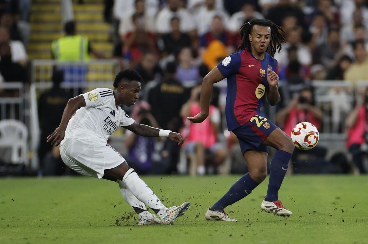 Vinicius y Koundé, en la final de la Supercopa del curso pasado