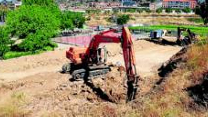 Obras en el edificio de la ciudad deportiva