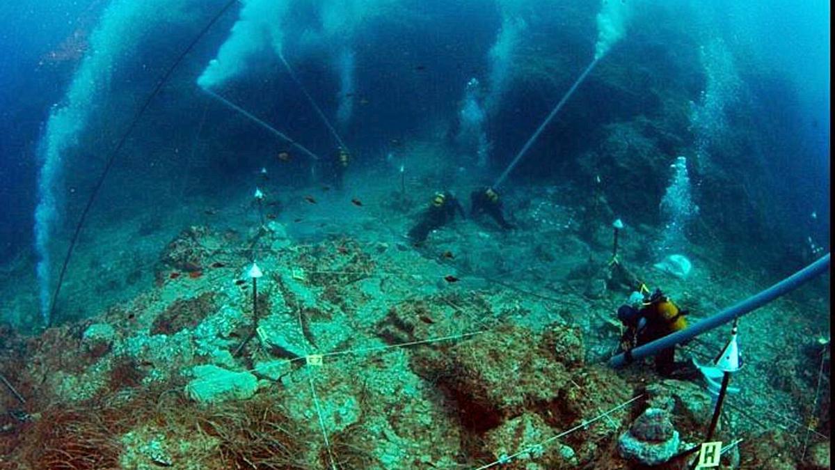 Zona donde permanece hundido el pecio, que los expertos proponen que se visite. | L.O.