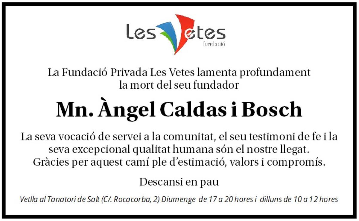 Mn. Àngel Caldas i Bosch