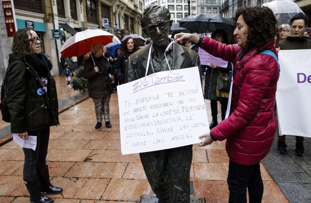 Actos de protesta en Oviedo contra la violencia machista