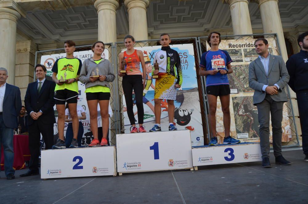 Podios y ambiente del Cross de la Artillería