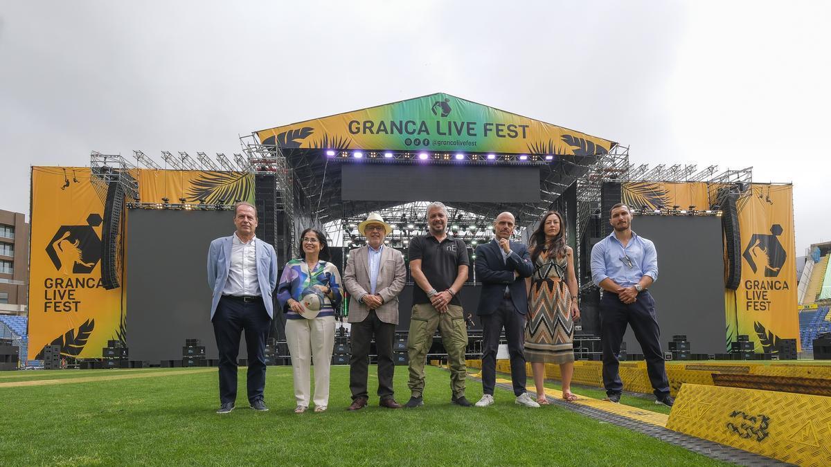 Presentación de la quinta edición del Granca Live Fest en el Estadio de Gran Canaria.