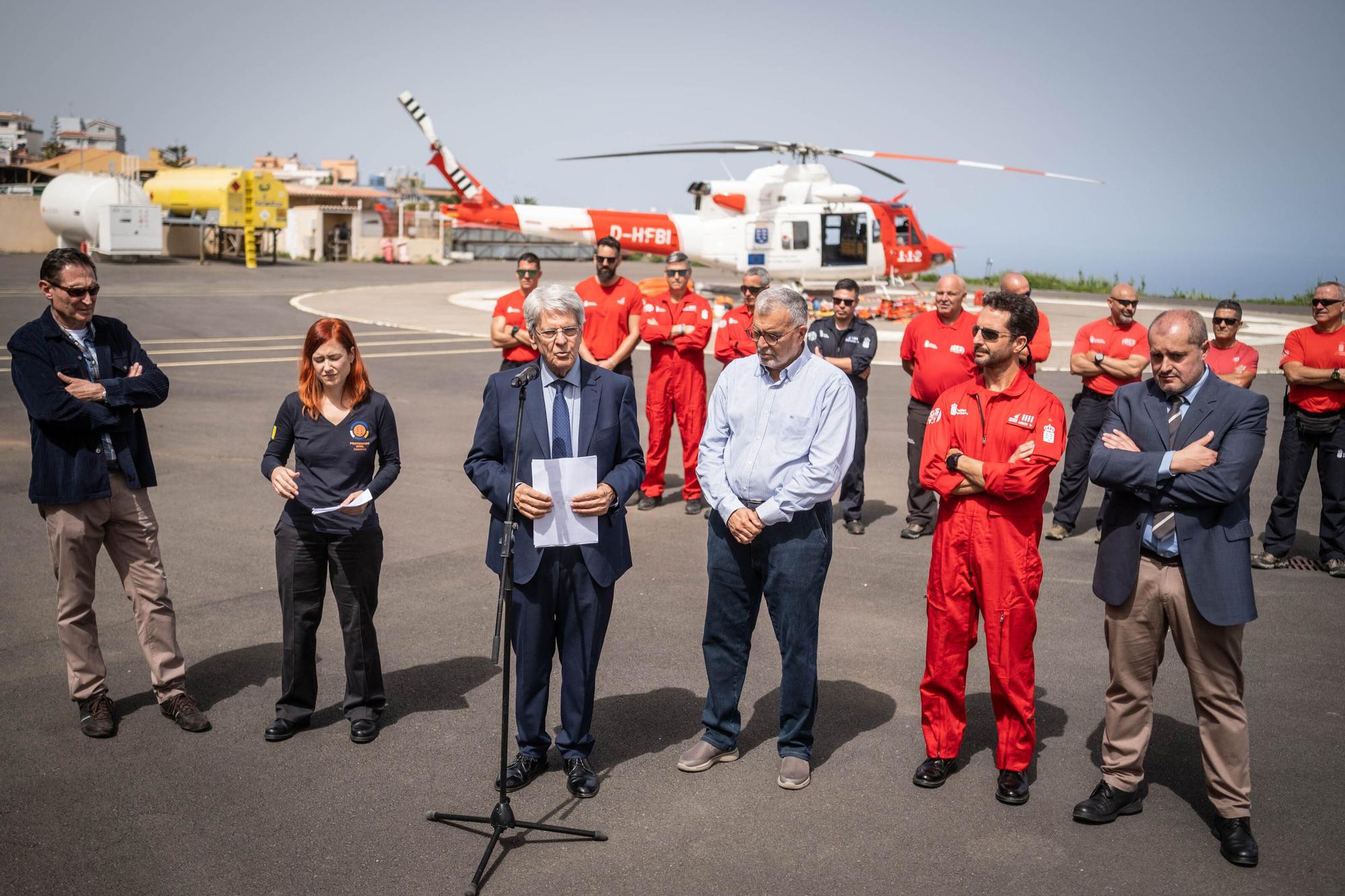 Presentación del nuevo modelo de helicópteros del Gobierno de Canarias