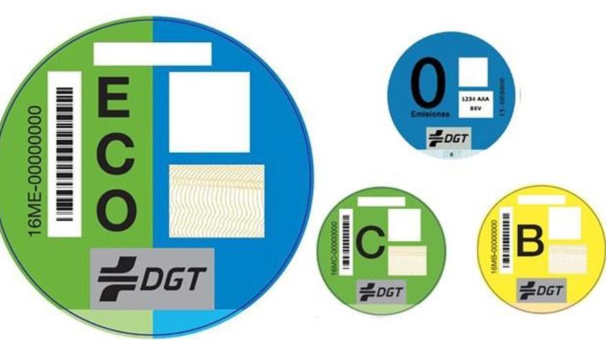 Distintivos de los vehículos en función del impacto ambiental -  Ayuntamiento de Madrid