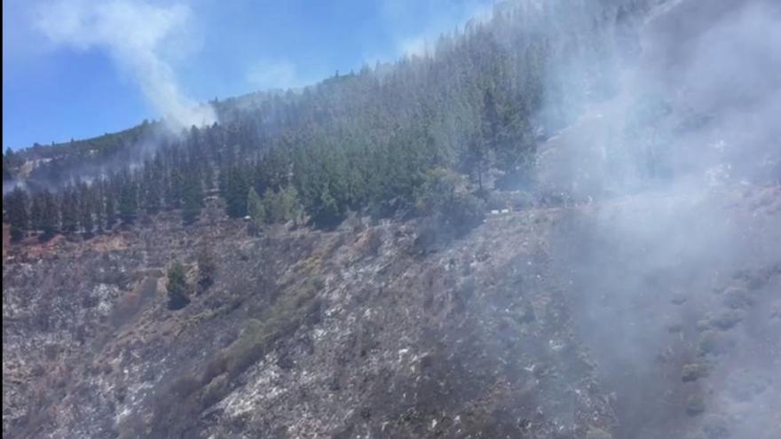 Así ha afectado el incendio a Tejeda