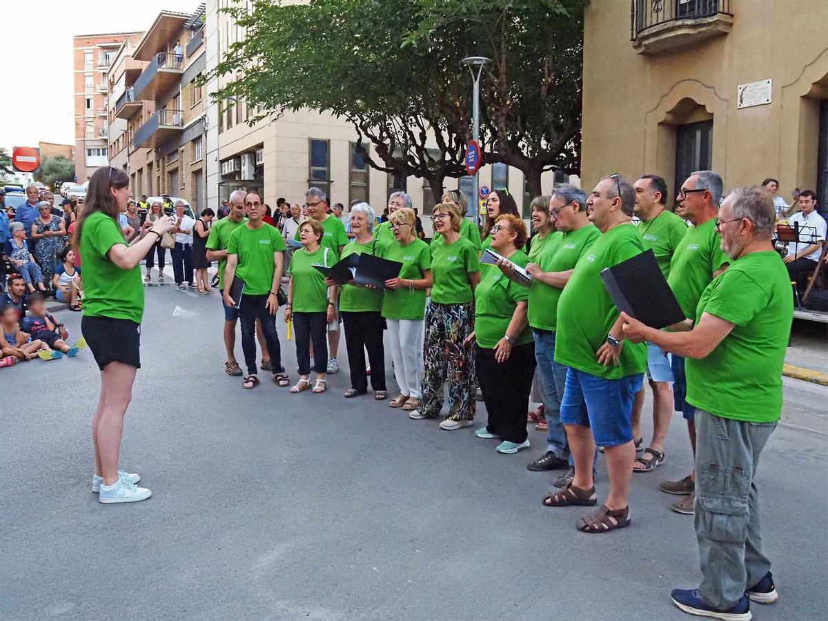 Rebuda de la flama del Canigó a Súria