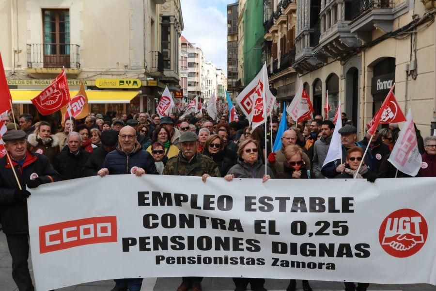 Manifestación por las pensiones en Zamora